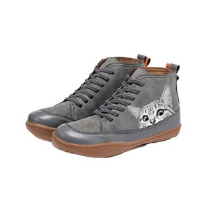 💖【35-43】Nowe, modne, jesienne i zimowe botki damskie z nadrukiem uroczego kota