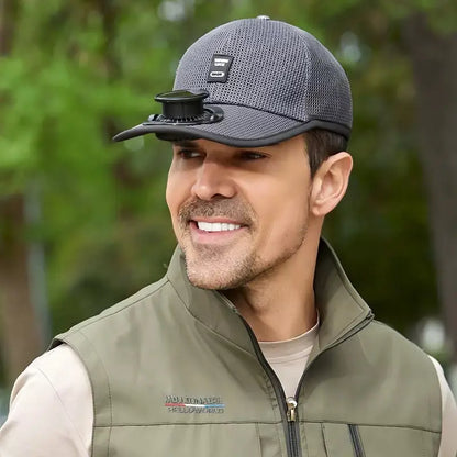 🧢【Enfriamiento rápido】❄Gorra de béisbol con ventilador solar