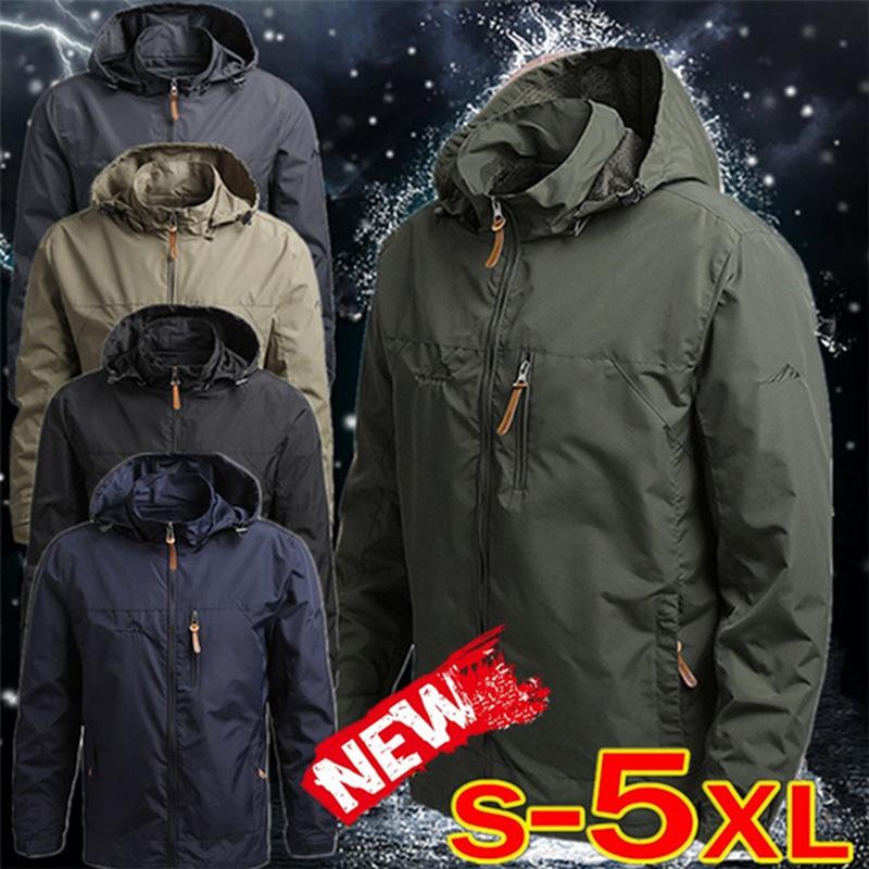 【M-5XL】Εξωτερική εξάνθημα με κουκούλα χαλαρή τοποθέτηση συν μέγεθος casual σακάκι