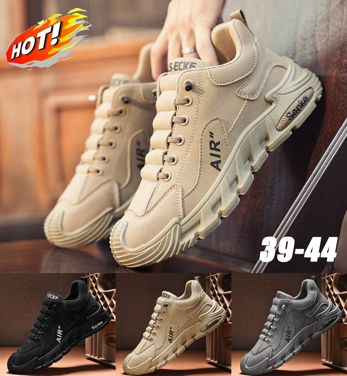 【50% POPUSTA】🔥【Vruća rasprodaja】🔥(39-44) Muške vodootporne i prozračne casual cipele, mekani potplati, udobne za nošenje