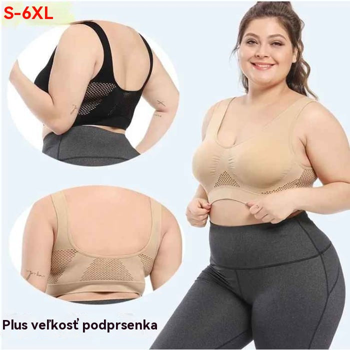 【 🔥SEZONSKI POPUST】😍【Pakiranje od 3 komada】Bešavni grudnjak za pune veličine ❤️ Prozračan i hladi【40-120 KG】