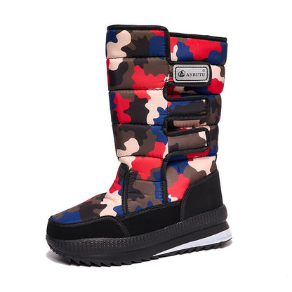 ⛄【36-47】🔥Męskie i damskie, ciepłe buty śnieżne do użytku na zewnątrz z podszewką z polaru, odporne na zimno – wysokie, wodoodporne i antypoślizgowe