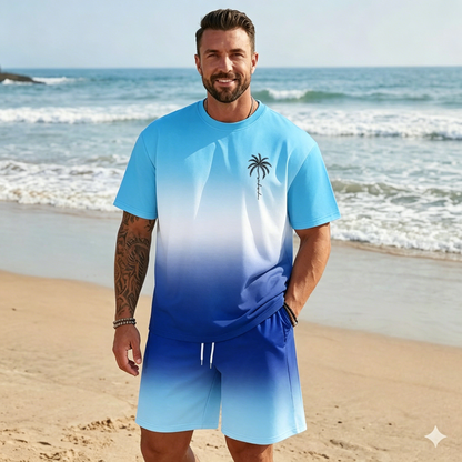 🌴【S-5XL】Novo ljetno muško modno odijelo s printom majice i kratkih hlača, širokog ležernog izgleda