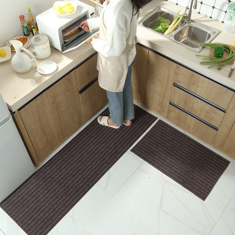 💥(40*60cm+40*120cm) Kuchyňská podložka s protiskluzovými pruhy, které absorbují vodu a olej