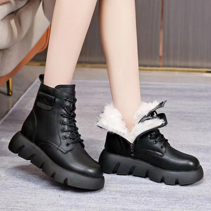 ⛄️👢【35-40】Nove zimske čizme s debelim đonom i toplim baršunom za snijeg, mekane đonove, vodootporne i protuklizne