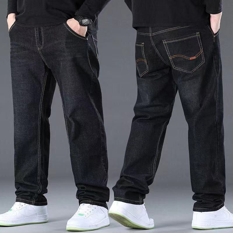 👖😎【50% popusta🔥】【S-10XL】😍 Muške rastezljive traperice većih veličina, ležerne široke hlače, nosivost preko 160 kg