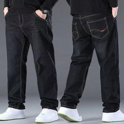 👖😎【50% popusta🔥】【S-10XL】😍 Muške rastezljive traperice većih veličina, ležerne široke hlače, nosivost preko 160 kg