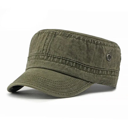 🧢Gorra de cadete militar lavado, estilo vintage, para mujeres y hombres