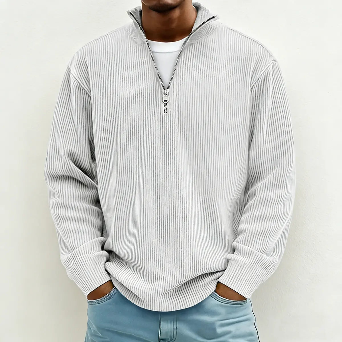 【S-5XL】Nuevo polo de cuello alto sencillo de color liso para hombre, colección 2026