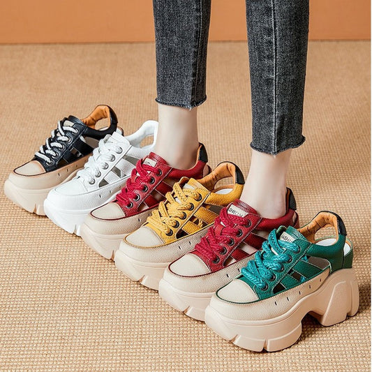 🔥Najpopularniejsze buty👡【35~40】2025 nowy styl, sandały z grubą podeszwą, wygodne, antypoślizgowe i oddychające