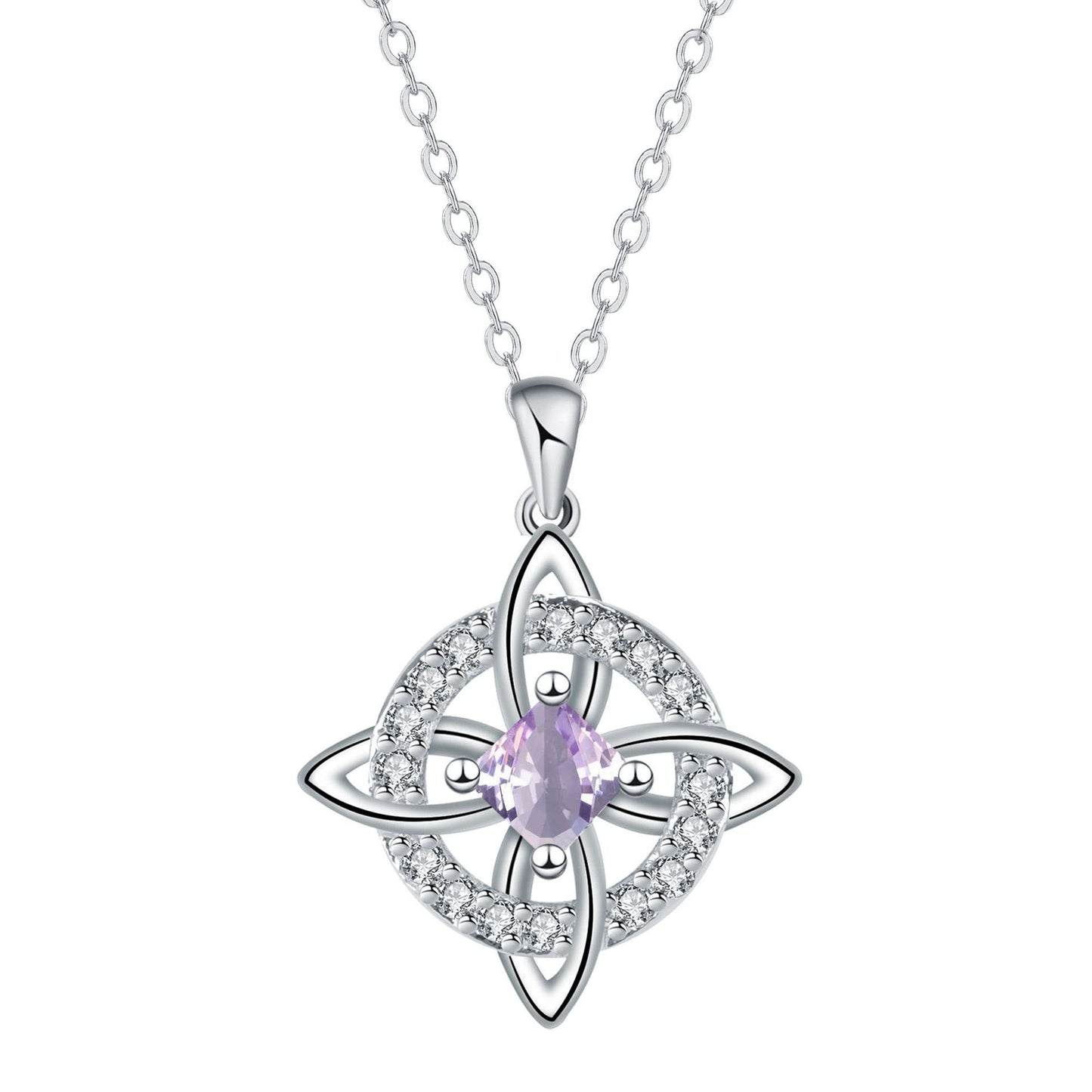 Collar místico de nudo de bruja con piedra de nacimiento 🔮💞 Protege a tus seres queridos