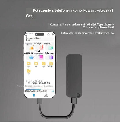 ⚡ Dysk twardy USB 3.0 wielofunkcyjny o wysokiej prędkości (srebrny) | Szybkie transfery, duże kompatybilność, bezstresowe magazynowanie 💻📦