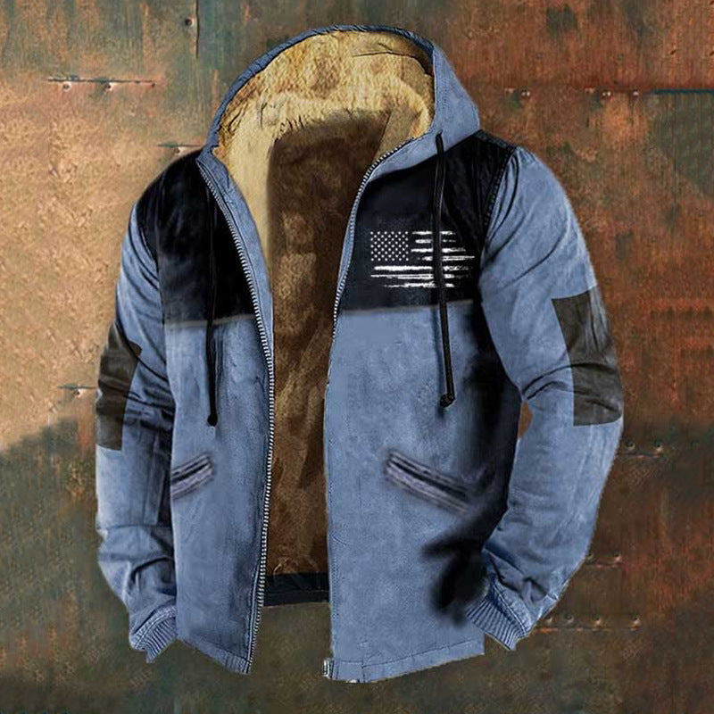 👨‍💻🧥✨【S-5XL】🔥Nova muška modna retro majica s kapuljačom, patentnim zatvaračem i 3D digitalnim tiskom