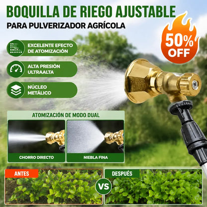 🔥🌾Boquilla de Riego Ajustable de Latón para Pulverizador Agrícola ✅️Pago contra entrega