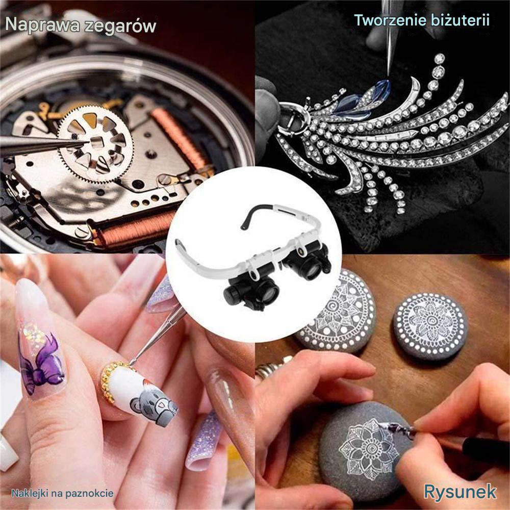 🔍🔍Lupă oculară de 8x, 15x și 23x cu lumină optică LED. Potrivită pentru scule mecanice, repararea ceasurilor, gravare și evaluarea bijuteriilor antice.