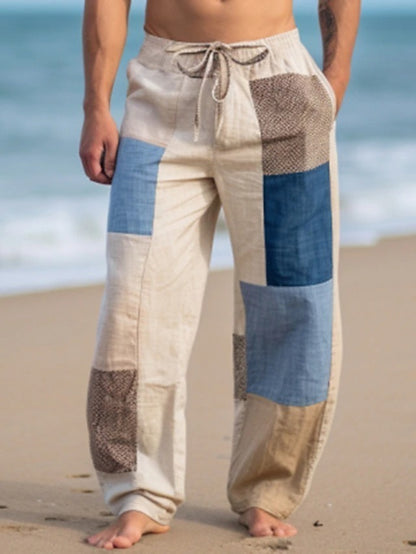 ✨👖【🌈Obmedzené zásoby】【S-6XL】😍 Pánske úzke nohavice z bavlny a ľanu pre väčšie veľkosti, ležérne, voľný bohémsky štýl