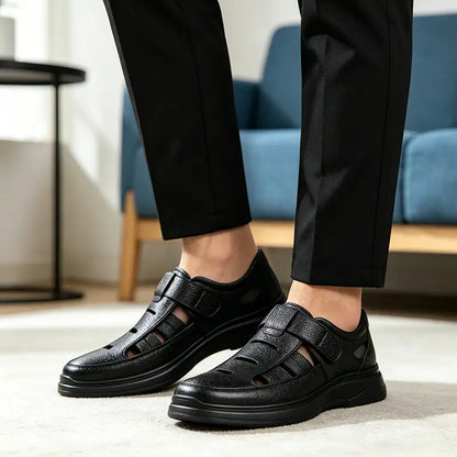 🌬️【Vremenski ograničeno 50% popusta】👞Muške ljetne cipele od prave kože - izuzetno prozračne, udobne za hodanje!
