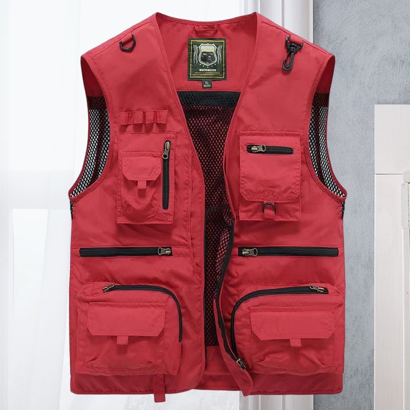 💥【50% DE DESCUENTO】【S-6XL】Chaleco multibolsillos para ropa de trabajo al aire libre en verano