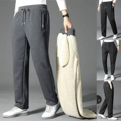 👖【Časovo obmedzená zľava】🔥【M-5XL】2025 Zimné pánske zimné jahňacie vlna zahustená ležérne teplé tepláky✅【40-100kg】