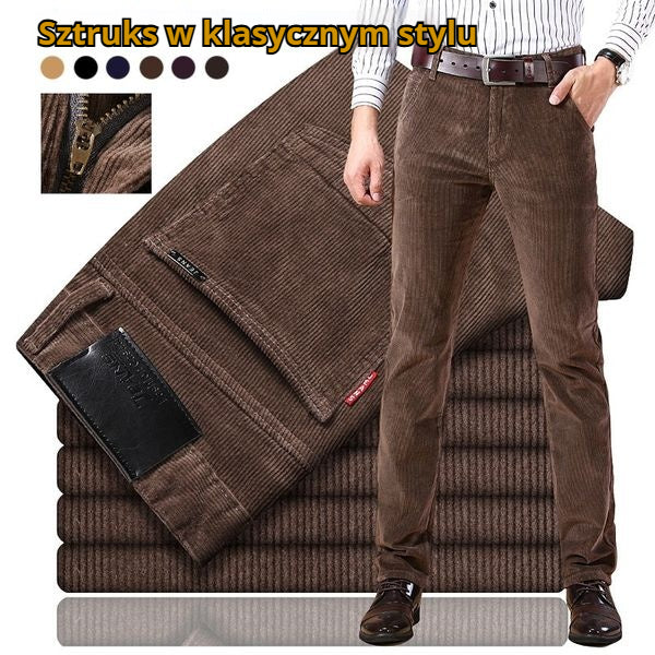 🏆 Bestseller 【-42% zniżki 🔥🔥】Męskie spodnie sztruksowe o klasycznym kroju
